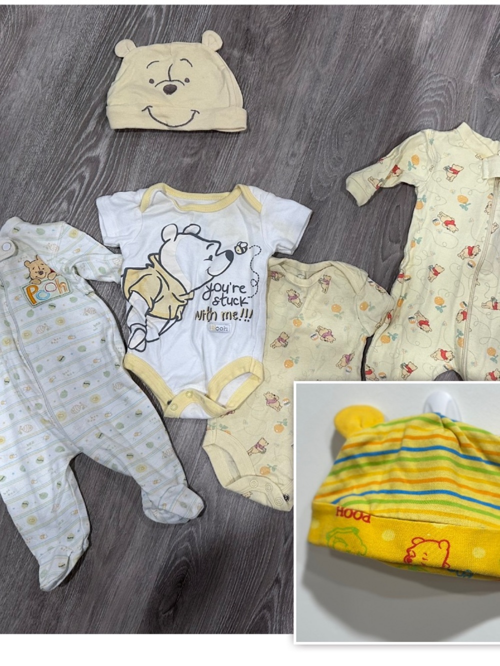 3 for $25 Disney Winnie the Pooh Baby Clothes 0-3 months
